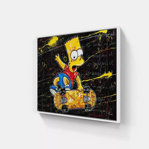 The simpsons simpson graffiti art on canvas