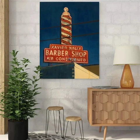 Barber Shop by Pierre Riollet | Distinctive Home Decor | Handmade Aluminium Artworks | Shop now from A$355