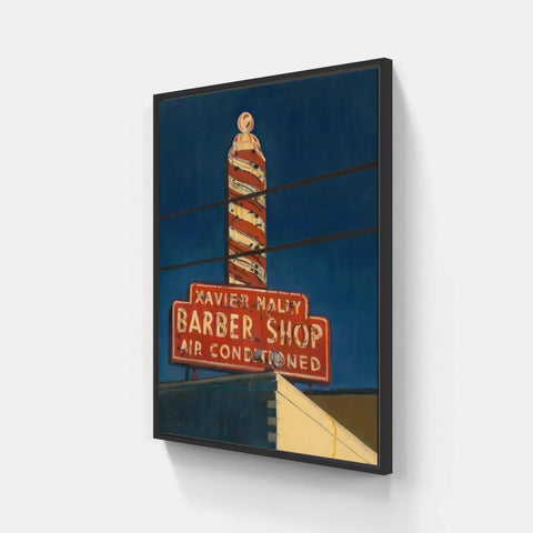 Barber Shop by Pierre Riollet | Distinctive Home Decor | Handmade Aluminium Artworks | Shop now from A$355