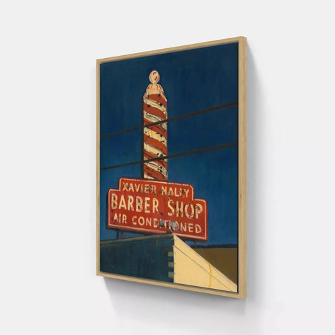 Barber Shop by Pierre Riollet | Distinctive Home Decor | Handmade Aluminium Artworks | Shop now from A$355