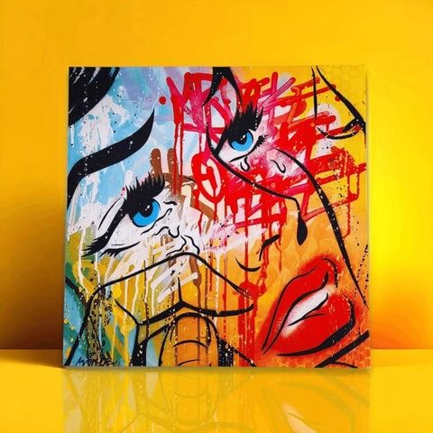 Crying N°9 by Mr Oreke | Distinctive Home Decor | Handmade Canvas Artworks | Shop now from A$110