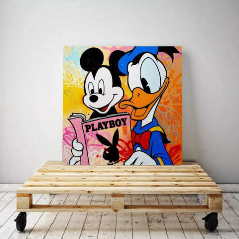 Mickey and pluto canvas