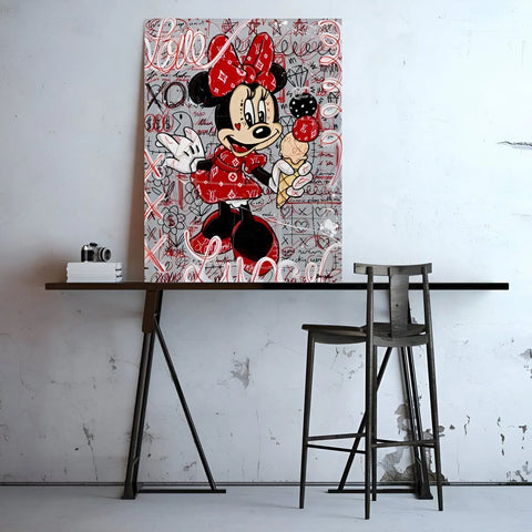 Minnie mouse pop art print