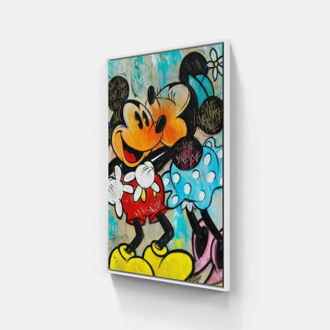 Mickey and minnie mouse canvas