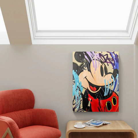 Mickey Mouse graffiti art.