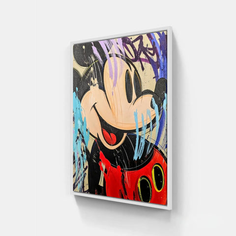 Mickey Mouse graffiti art.