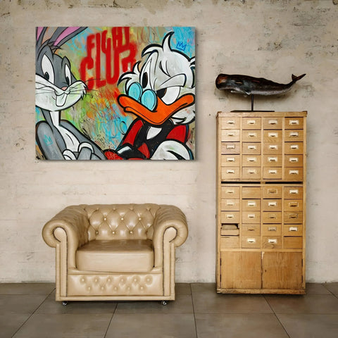 Fight Club by Mr Oreke | Distinctive Home Decor | Handmade Aluminium Artworks | Shop now from A$355