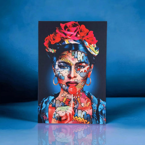 Frida Kaboom by Monika Nowak | Distinctive Home Decor | Handmade Canvas Artworks | Shop now from A$190