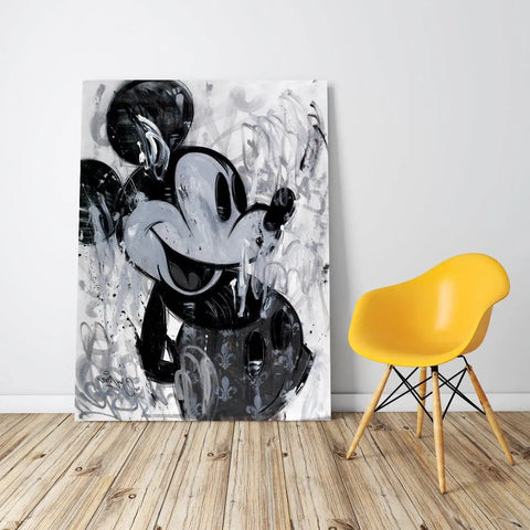 Mickey mouse abstract art print