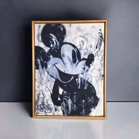 Mickey mouse painting on canvas