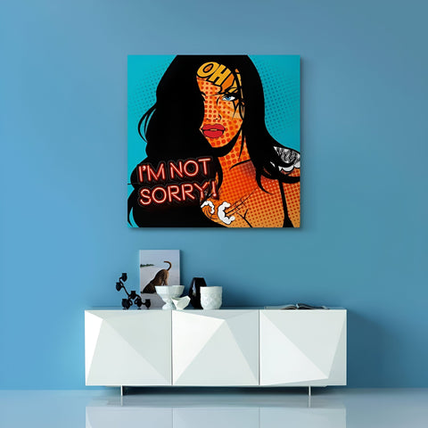 I’m not Sorry by Monika Nowak | Distinctive Home Decor | Handmade Aluminium Artworks | Shop now from A$245