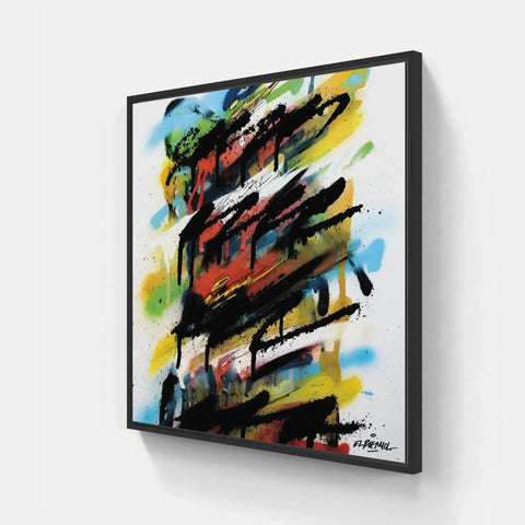 Abstract painting on canvas