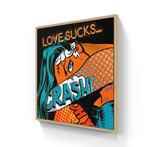 Love Sucks by Monika Nowak | Distinctive Home Decor | Handmade Aluminium Artworks | Shop now from A$245