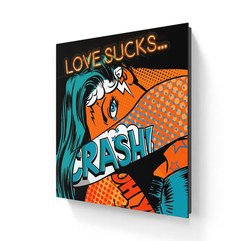 Love Sucks by Monika Nowak | Distinctive Home Decor | Handmade Aluminium Artworks | Shop now from A$245