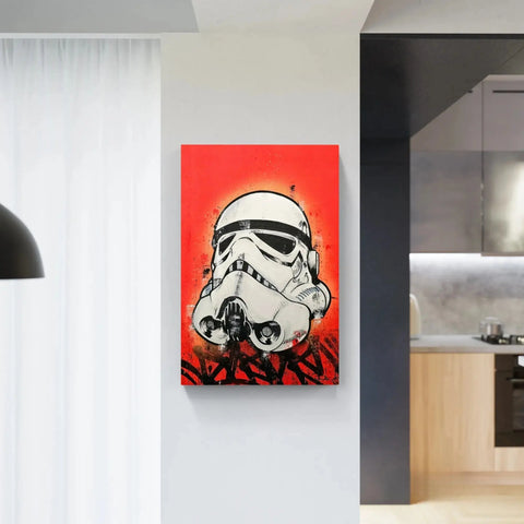 Stormtrooper helmet art.