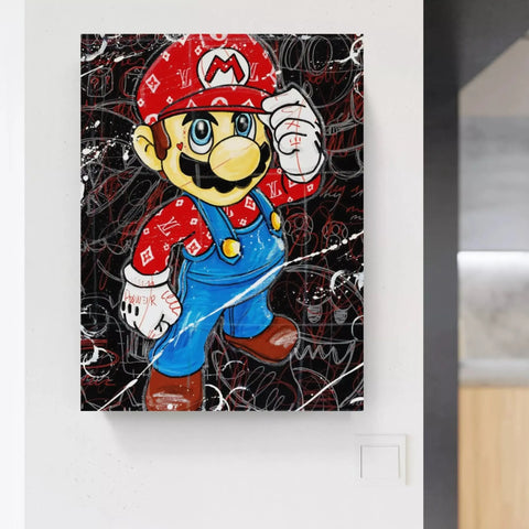 Mario canvas painting