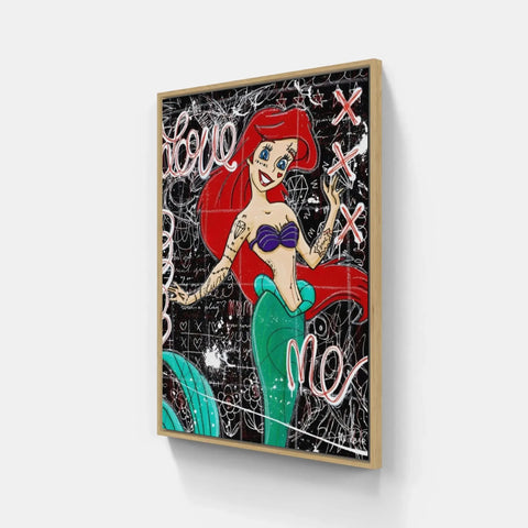 The little mermaid canvas print