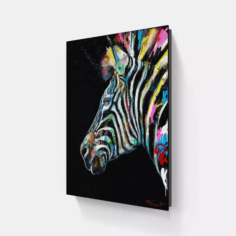 Zebra canvas wall art